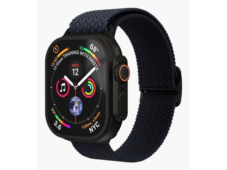Vonmählen Aws00193, Band, Smartwatch, Sort, Marineblå, Apple, Apple Watch, Nylon