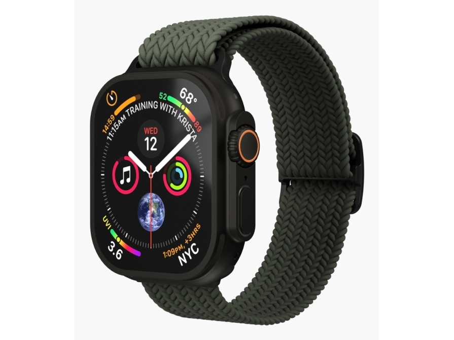 Vonmählen Aws00196, Band, Smartwatch, Sort, Oliven, Apple, Apple Watch, Nylon