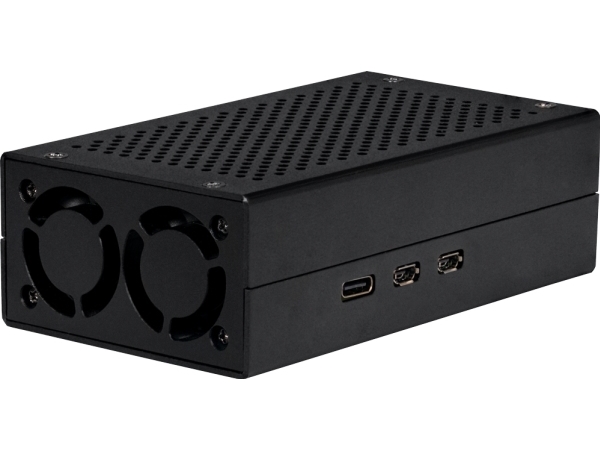 Raspberry Pi RB-ALUCASEP5-M2, Case, Raspberry Pi, Raspberry Pi, Black, Aluminium, 108 mm