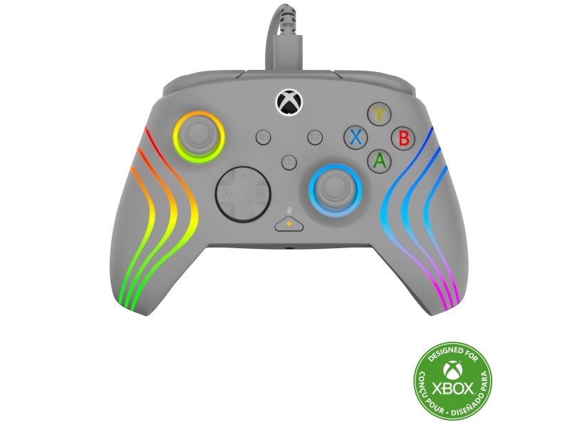 Turtle Beach Afterglow Wave Controller Grau Wired Rgb Gaming Controller – Lizenziert Für Xbox Series X Oder S, Xbox One Und Windows, Gamepad, Pc, Xbo