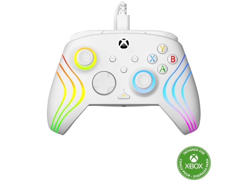 Turtle Beach Afterglow Wave Controller Weiß Wired Rgb Gaming Controller – Lizenziert Für Xbox Series X Oder S, Xbox One Und Windows, Gamepad, Pc, Xbo