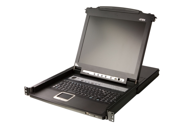 Aten Cl5716mw 43 Cm Breiter Lcd Kvm-Umschalter, Usb-Ps/2, Vga, 16 Anschlüsse, De-Layout