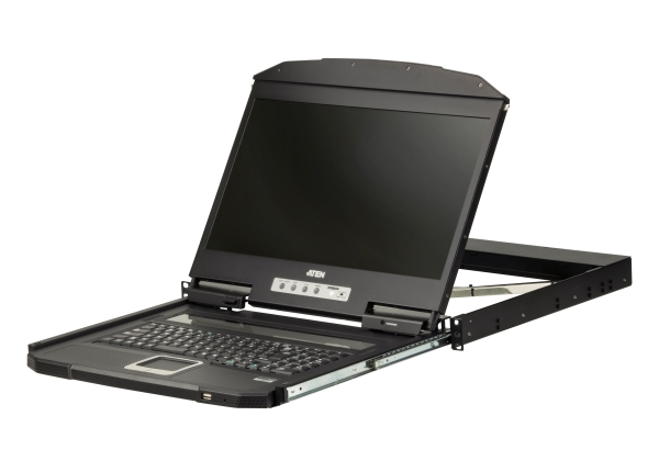 Aten Cl3100nx Uk Kurze Tiefe Single Rail 18.5"-Lcd Konsole Usb Vga (Cl3100nx-Uk)