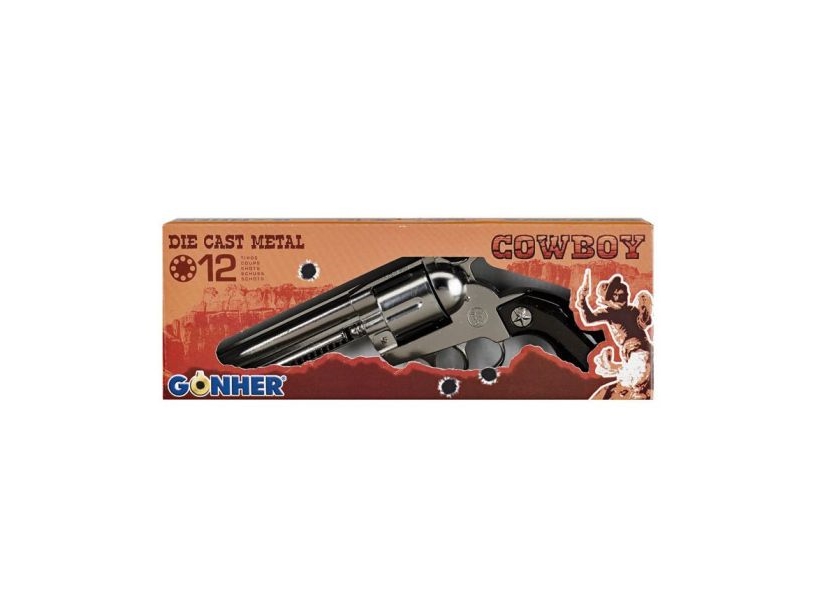 Gonher 121/0 Cowboy revolver i metall | Leksaker - Rollek - Blaster och leksaksvapen | GameStuff