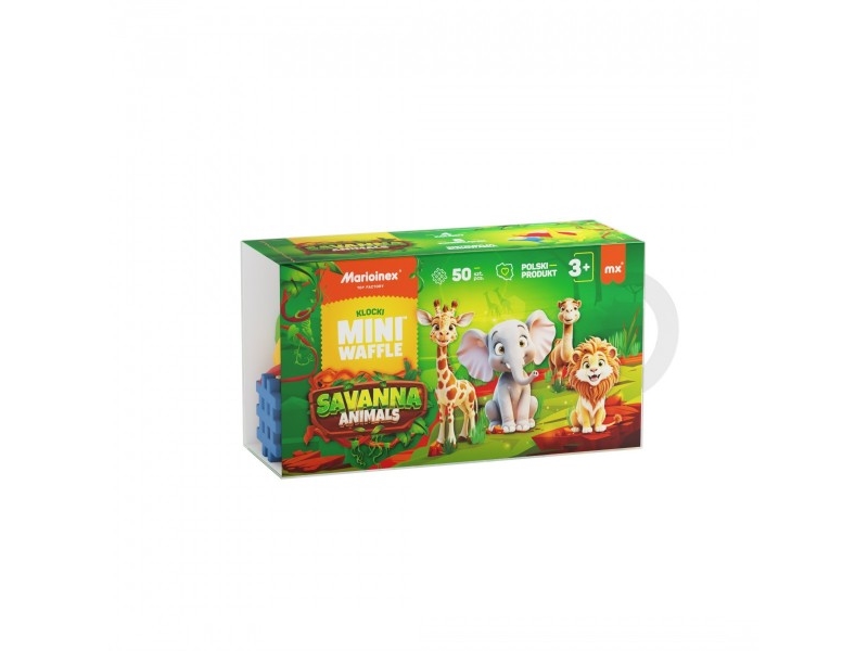 Minivåffla - Djur Savanna 50 bitar | Andra leksaksmärken - Geomag | GameStuff