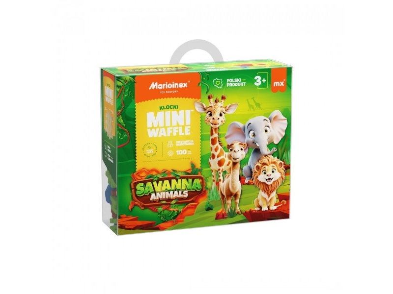 Mini våffelklossar - Savannadjur 100 bitar | Andra leksaksmärken - Geomag | GameStuff