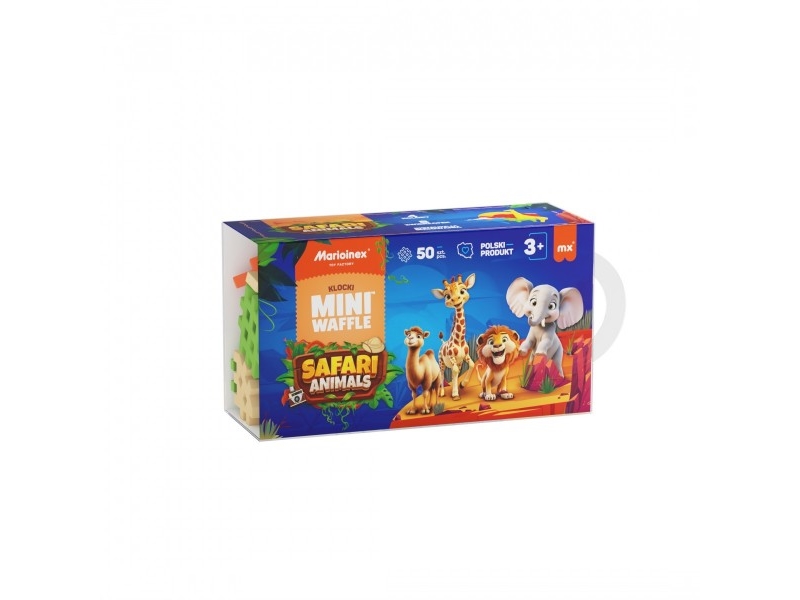 Mini våffelplattor - Safaridjur 50 element | Andra leksaksmärken - Geomag | GameStuff