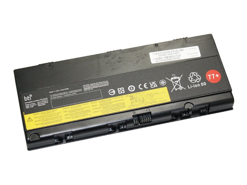 Bti - Batteri Til Bærbar Computer (Svarende Til: Lenovo 4X50k14091, Lenovo 01Av495, Lenovo 01Av496, Lenovo 00Ny493) - Litiumion - 6-Cellet - 8000 Mah