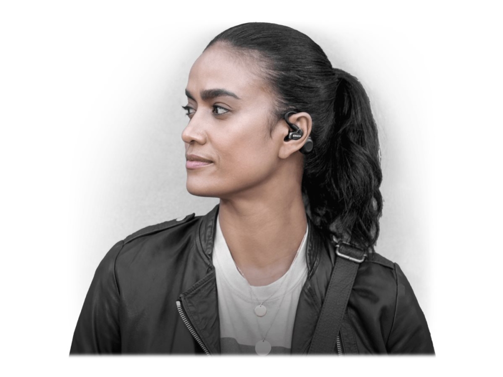 Shure Aonic 215 - Sound Isolating - Øreproptelefoner Med Mik. - I Øret - Kablet - 3,5 Mm Jackstik - Støjisolerende - Sort