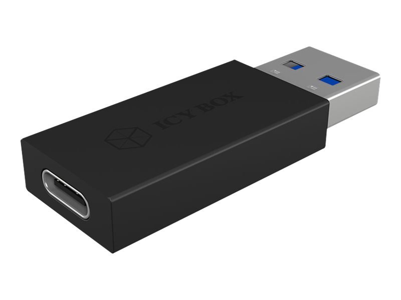 Icy Box Ib-Cb015 - Usb Adapter - Usb-C (Hun) Til Usb Type A (Han) - Usb 3.1 Gen2 - Sort
