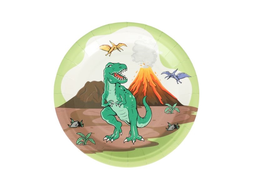 Dinosaurier-Teller, 8 Stk