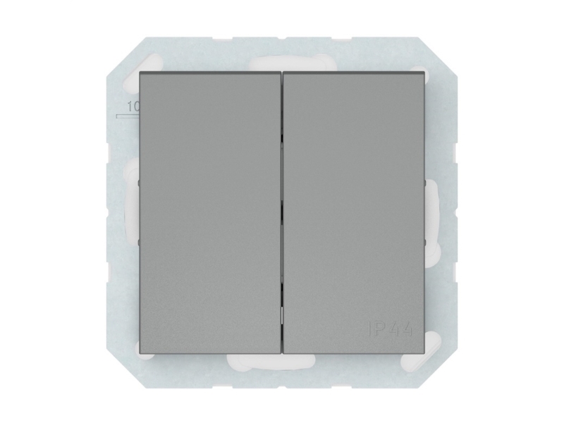 Vilma Push Button 2G Grey P410-020-22 Qr