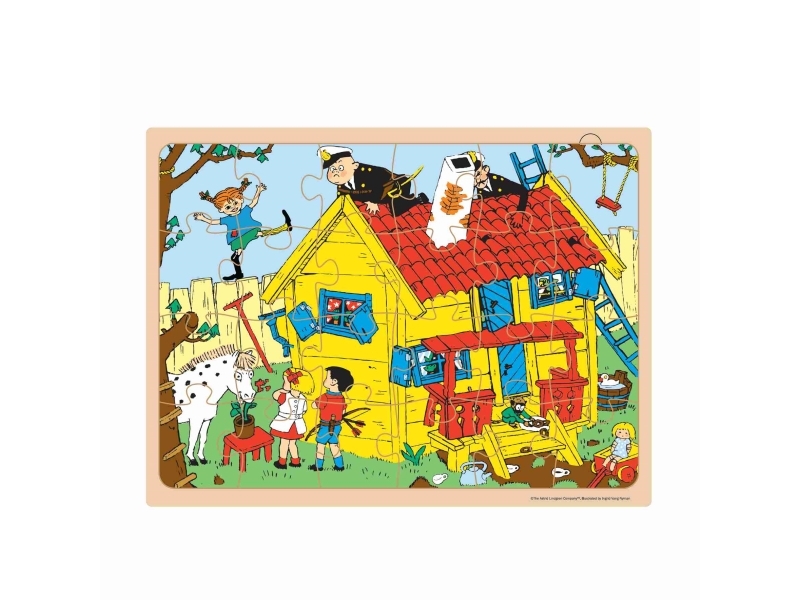 Pippi - puslespill i tre