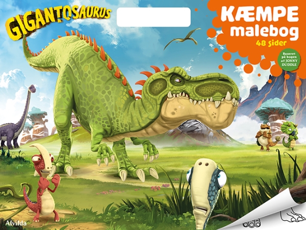 Gigantosaurus - SUURI värityskirja (värityskirja kahvalla)
