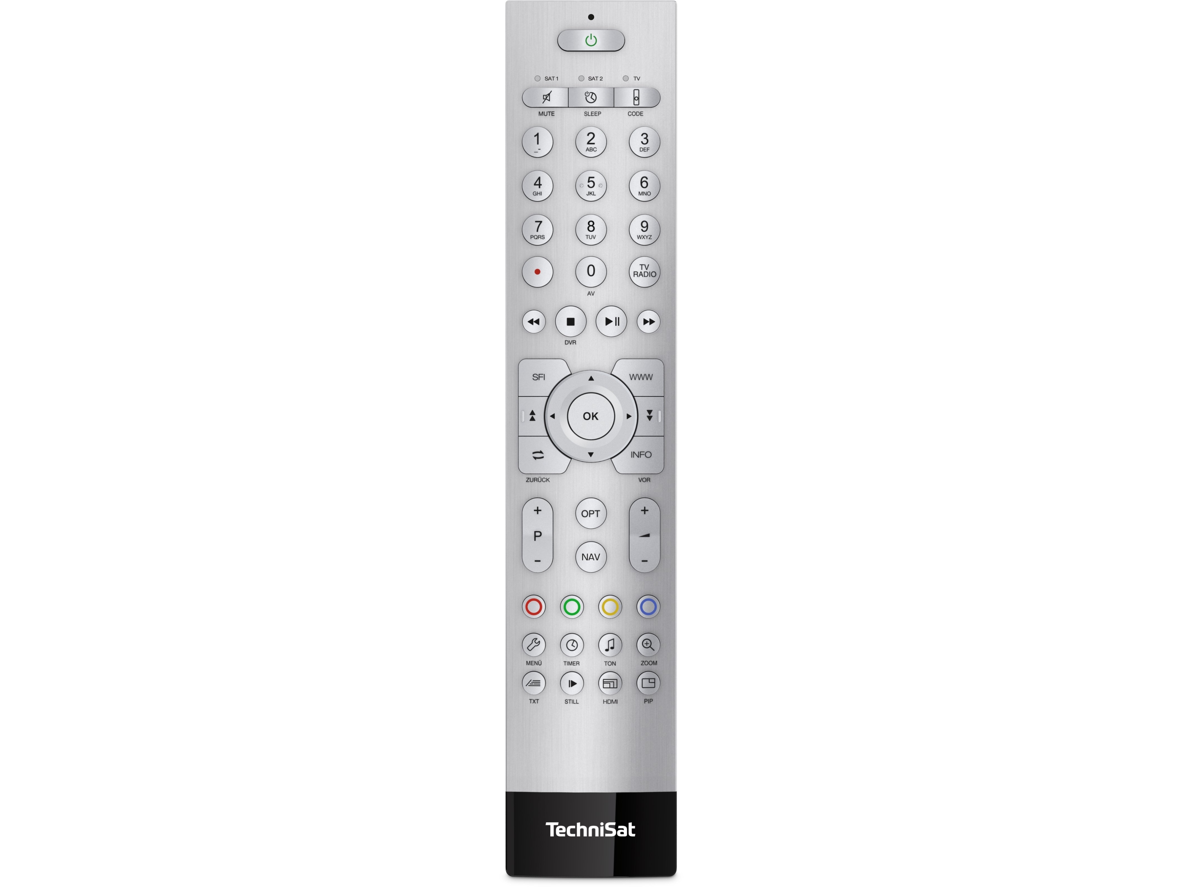 Technisat Technicontrol Ii, Sat, Tv, Drucktasten, Silber