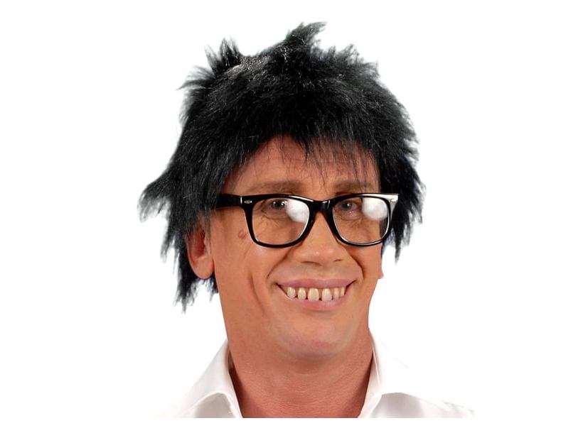 Schwarze Perücke Mit Glattem Haar