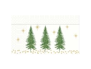 Serviette Duni 33 X 33 Cm 2-Lagig Humble Trees Braun, 300 Stück/Pk