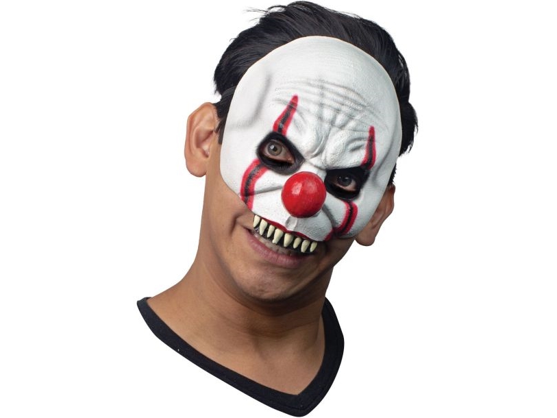 Killer Clown Halvmaske