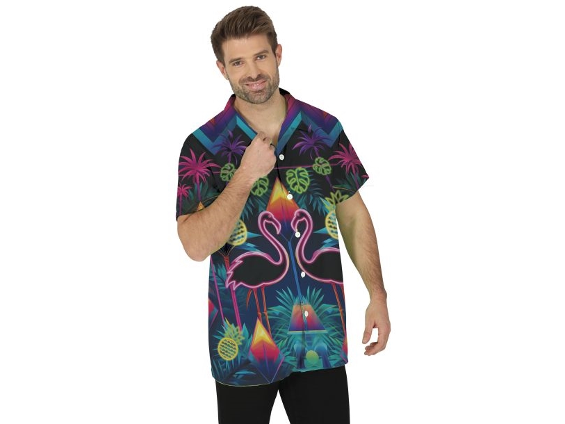 Skjorte Flamingo Neon - Medium