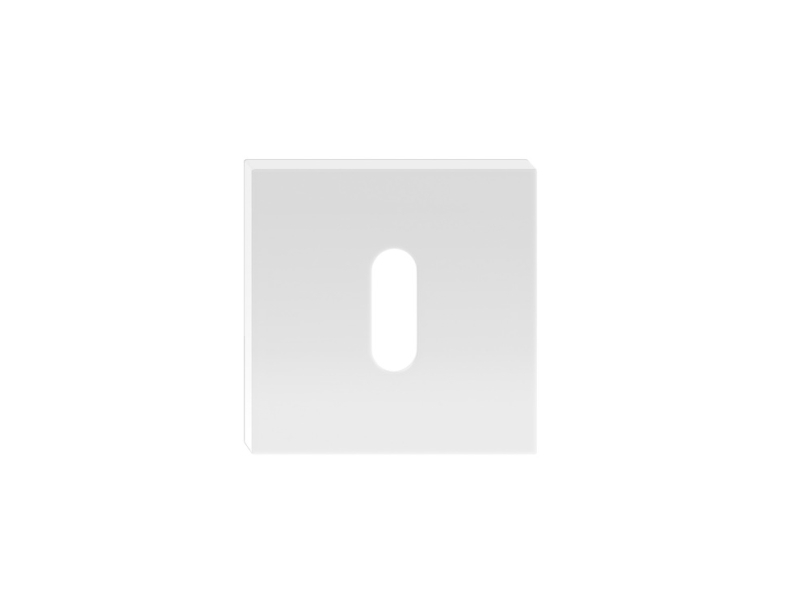 DOOR KEYHOLE SQUARE WHITE QUBIK | Verktyg & Verkstad - Infästning - Beslag | GameStuff