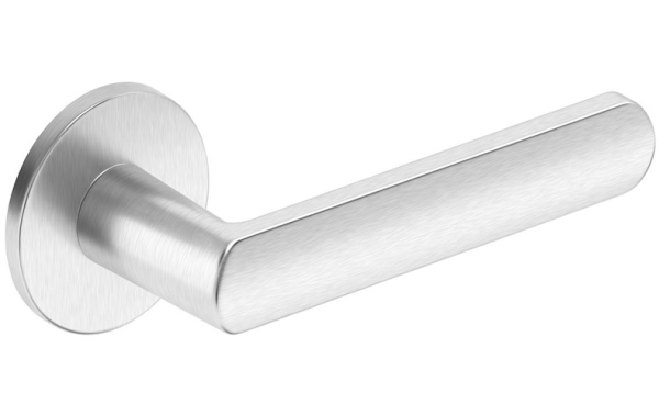 Metal_Bud Door Handle, Indoor R Slim Matt Nickel Matte Nickel