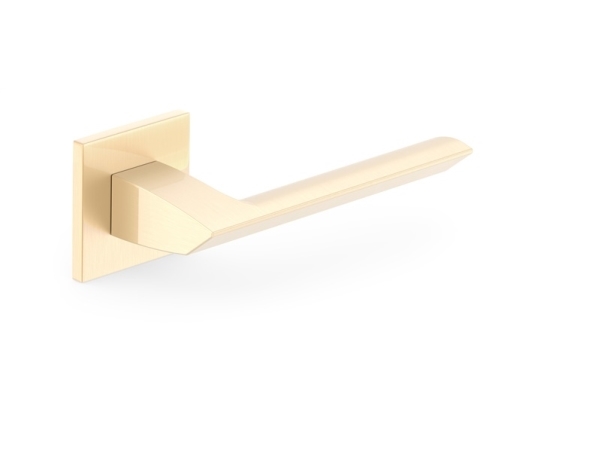 Metal_Bud Door Handle, Indoor K Fit Brushed Gold Quanta K Fit, Gold
