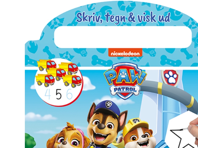 Paw Patrol - Skriv og visk ud (papbog med ikke-permanent pen) |