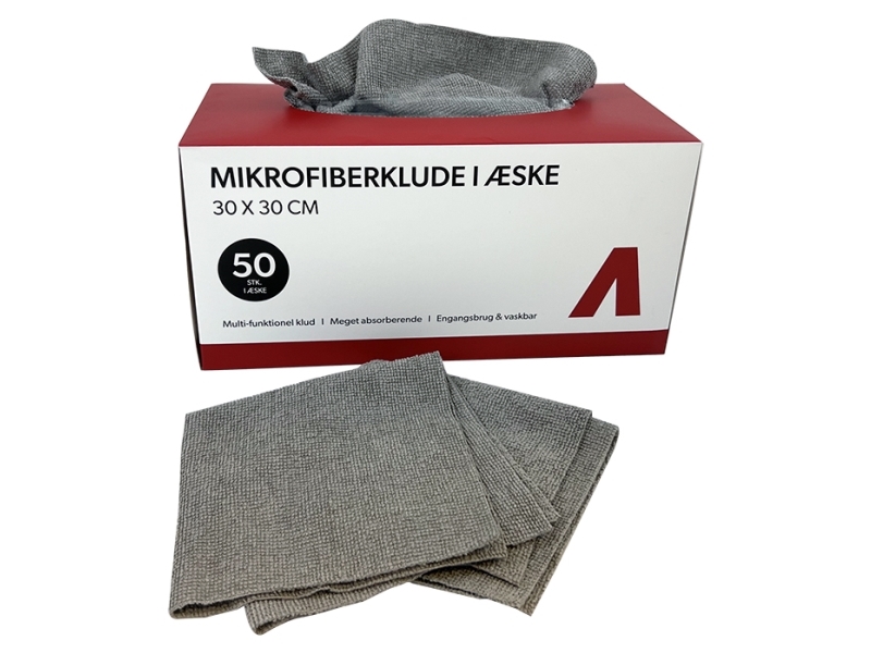 Mikrofiberdukar i låda, 30x30cm, 180gsm, 50 st | Bilvård & Biltillbehör - Bilvård märken | GameStuff