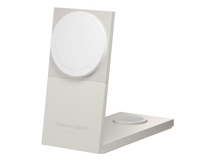 Native Union Rise 3-In-1 Qi2, Drinnen, Usb, Kabelloses Aufladen, 2 M, Hellgrau