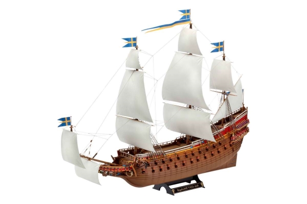 Revell Swedish Regal Ship Vasa, Modell Eines Segelschiffs, Montagesatz, 1:150, Vasa, Kunststoff, Obere Mittelstufe