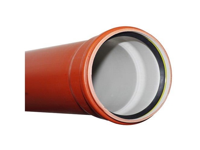 PP-kloakrør 200x3000mm SN8 - flerlagsrør, EN13476. Uponor Ultra Classic