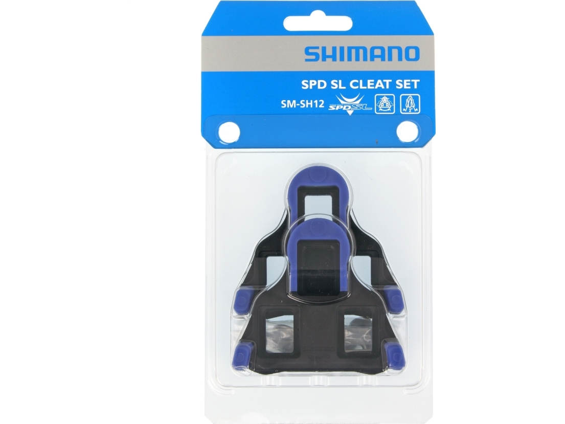 Shimano SMSH12 SPD-SL landeveispedalblokker, to-trinns, blå universal