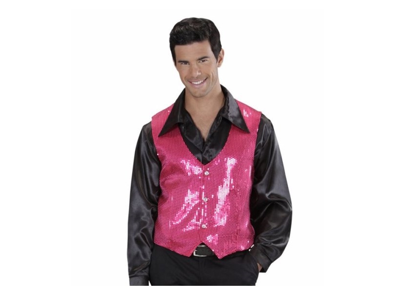 Pink Pailletvest