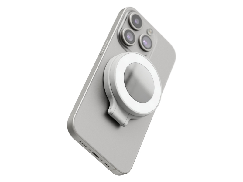 Shiftcam Snappocket Light, Selfie-Licht, Grau, Jede Marke, Iphone 12 & Above, Magnetic Sticker Or Magsafe Compatible Cases, Led, Integrierte Batterie