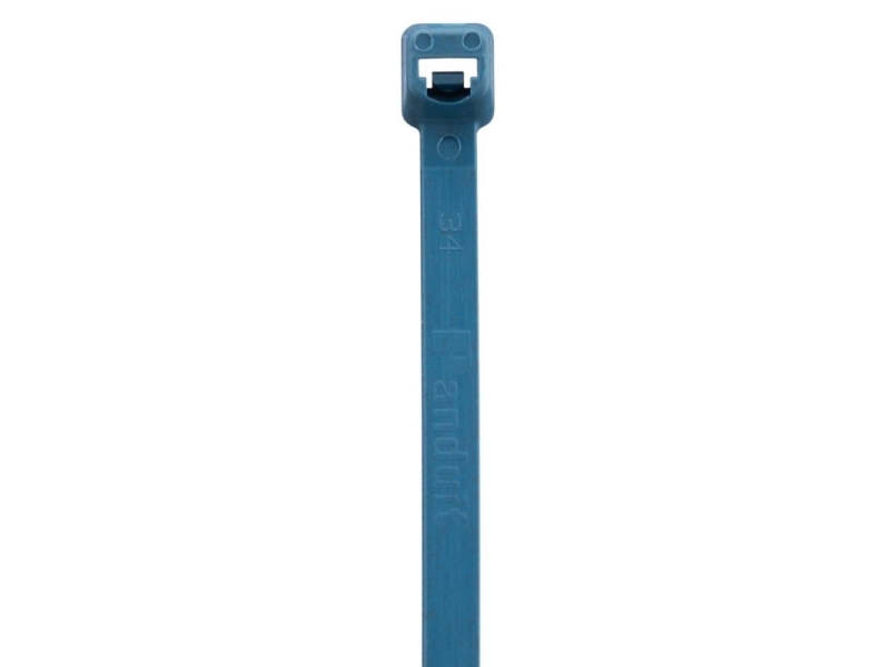 Kabelbinder nylon 6.6 blå detekterbar antibakteriel varmestabiliseret 4,8X366MM - (1000 stk.)