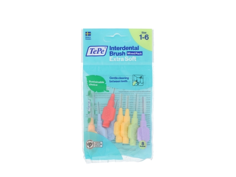 Tepe Tepe Extra Soft Mixed Pack Zahnbürste Für Zahnzwischenräume 8St