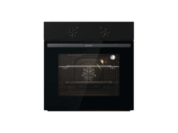 Gorenje Uuni | BO6615E01B | 60 L | Sähköinen | EnamelClean | Vedettävät painikkeet | Korkeus 59,5 cm | Leveys 59,5 cm | Ruostumaton teräs | Ruostumaton teräs