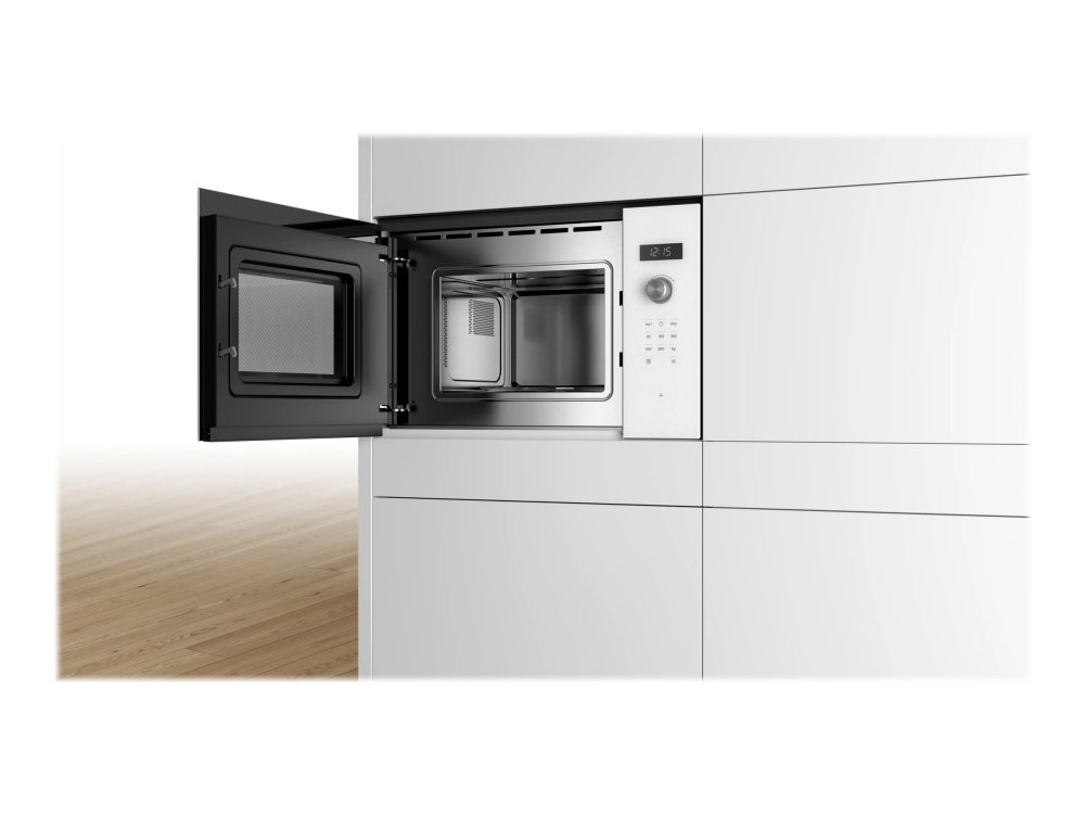 Bosch Serie | 6 Bfl524mw0 - Mikrobølgeovn - Til Indbygning - 20 Liter - 800 W - Hvid