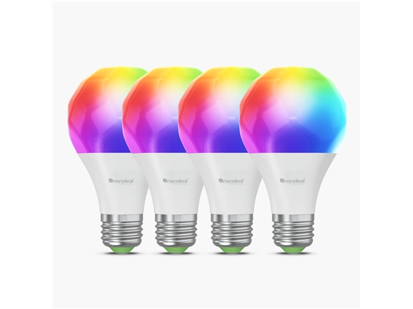 Nanoleaf Essentials Smart A60-pære Matter WiFi 900 lm, 2700-6500 K, 4-pak | E27 | 9 W | RGBCW