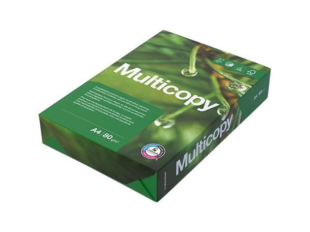 Papyrus Multicopy, A4 (210x297 mm), 500 arkkia, 80 g/m², Valkoinen, Forest Stewardship Council (FSC)