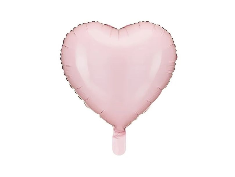 Rosa Herz Folienballon, 45 Cm