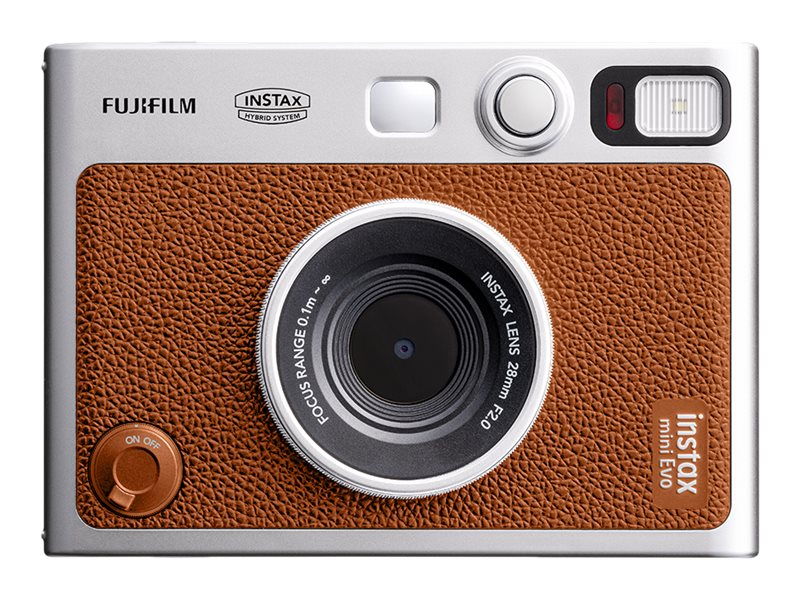 Fujifilm Instax mini Evo - Digitalkamera - kompakt med omedelbar fotoskrivare - Bluetooth - brun | Foto och video - Analog kamera - Instantkamera | GameStuff