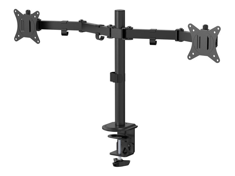 Estuff - Monteringssæt (Klemme Til Montering På Skrivebord, Pakning Til Gennemføring, 2 Hurtigudløser-Vesa-Plader) - For 2 Lcd Displays - Kontor - St