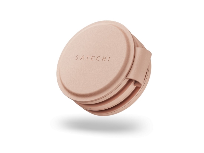 Satechi OntheGo 3-in-1 Wireless Charger Qi2 for iPhone Apple Watch AirPods - Desert Rose | Tele & GPS - Batteri & Laddare - Billaddare | GameStuff