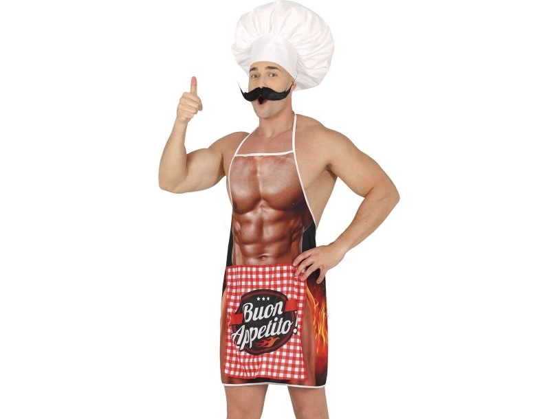 Förkläde med fräck kock | Köksutrustning - Köksredskap - Förkläden & varma handskar | GameStuff
