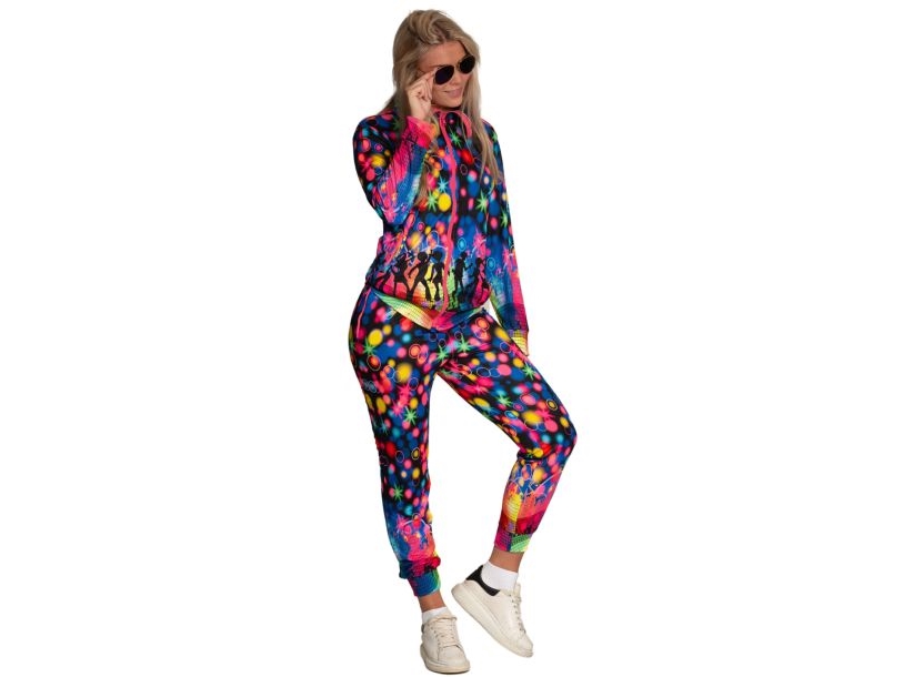 Neon Party Jogginganzug (70Er-80Er Kostüm Für Männer)