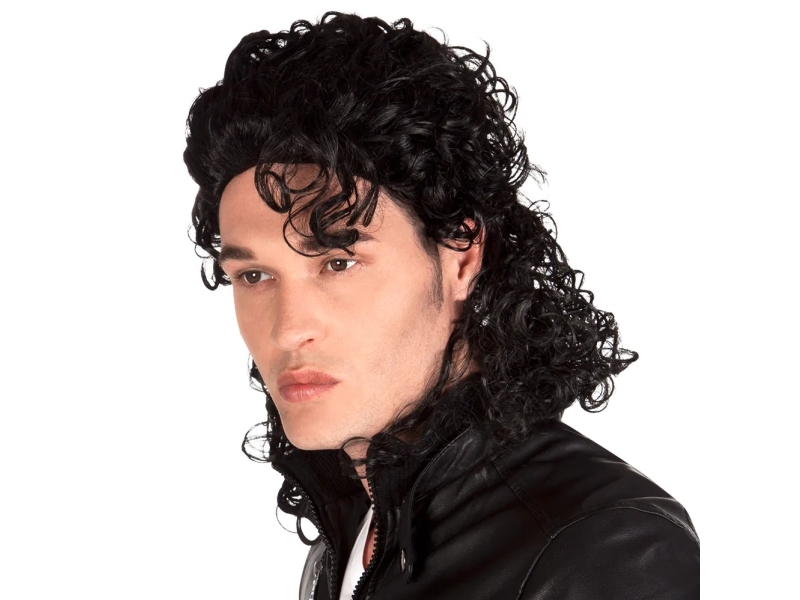 Boland Popstar, Curly, Black, Men, Polyester, Polyethylene Terephthalate (Pet), Casual, 170 G