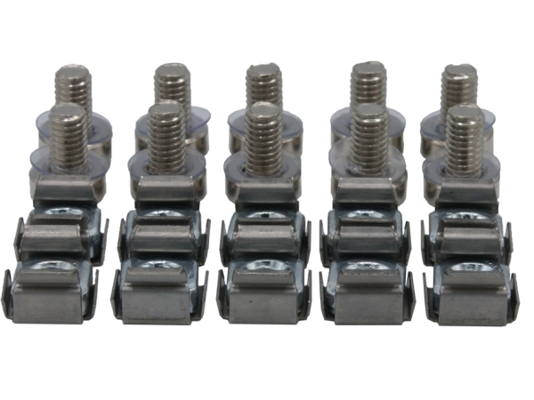 Rockstable Rs19-M610, Rackfastgørelse, Sølv, 10 Stk
