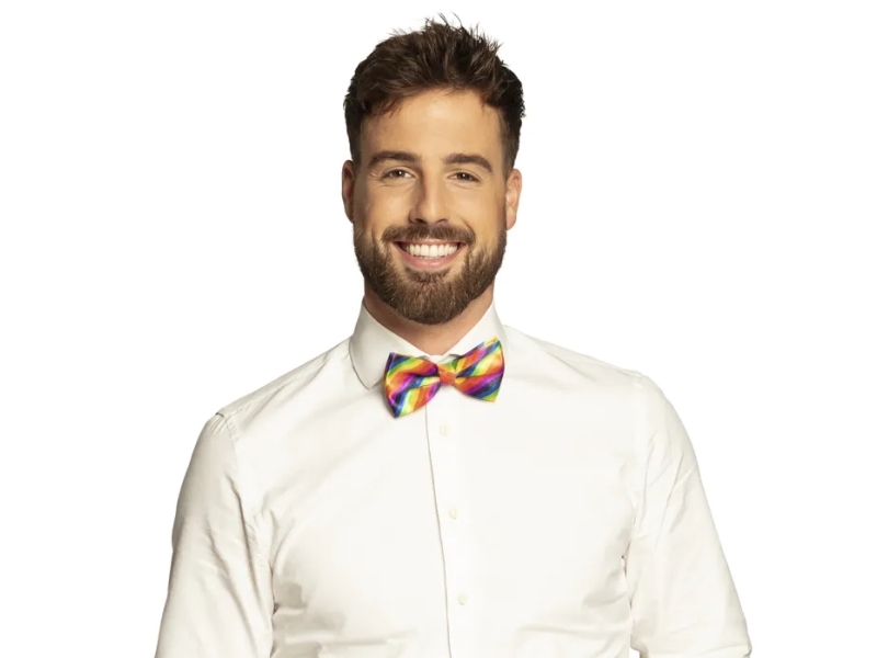 Boland 53130, Fancy Dress Bow Tie, Adult, Male, Polyester, Multicolour, 11 G
