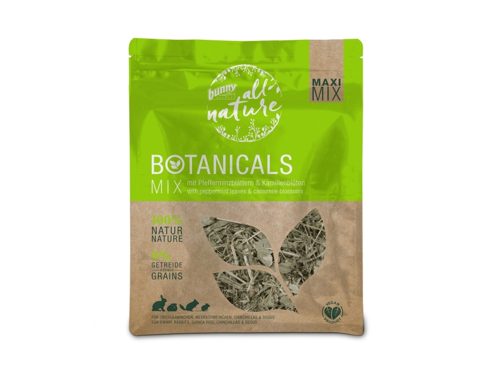 Botanicals Maxi Mix med pepparmyntsblad och kamomillblommor (400g) | Sällskapsdjur - Gnagare - Godis till gnagare | GameStuff